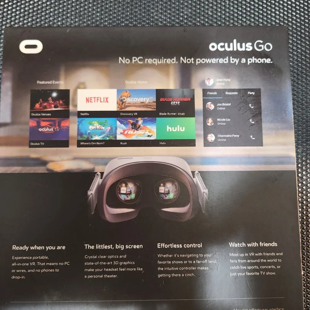 Oculus GO All in one VR headset